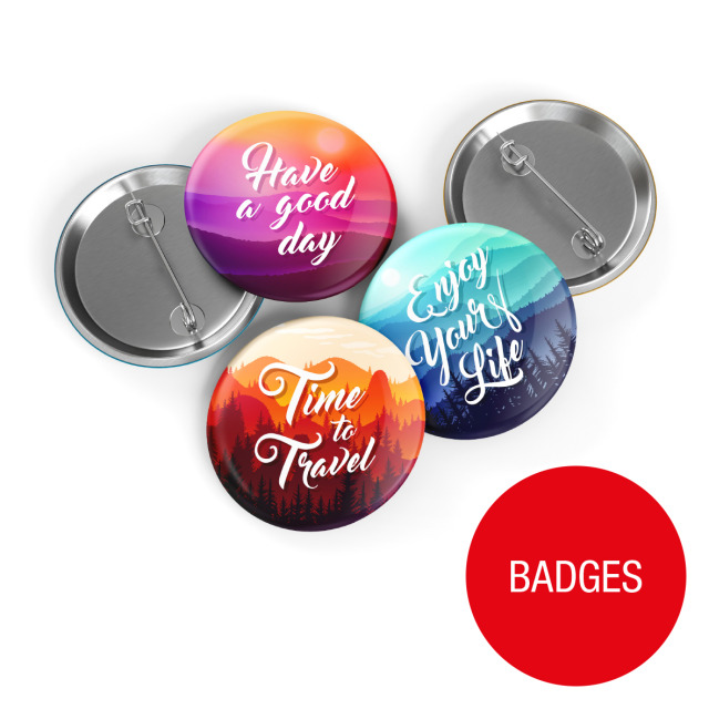 Badges épingles ou aimants