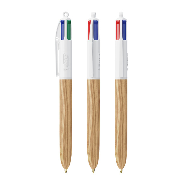 BIC 4 couleurs WOOD STYLE