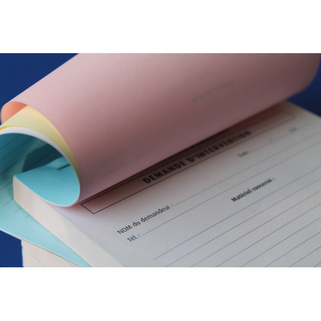 Carnets autocopiants en TRIPLICATA