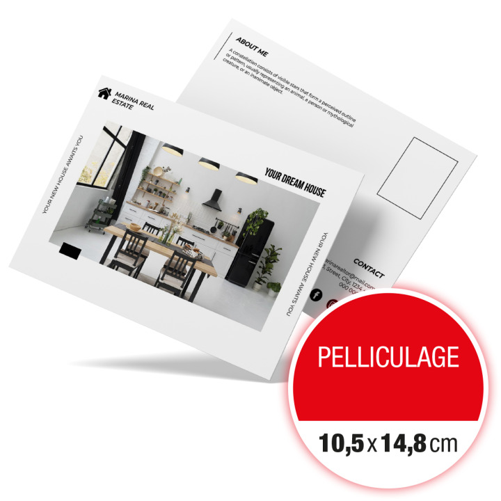 Cartes Pelliculage 105 x 148 cm