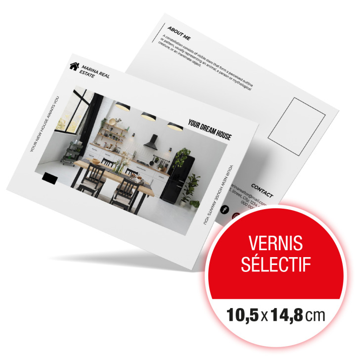 Cartes Vernis sélectif 105 x 148 cm