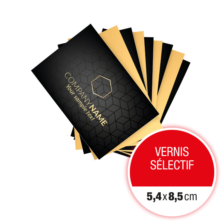 Cartes Vernis sélectif 5,4 x 8,5 cm