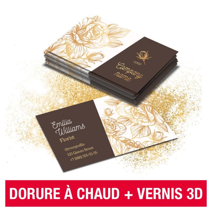 Dorure à chaud  Vernis 3D