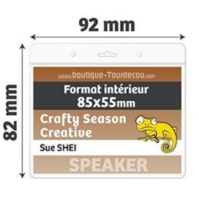 Porte Badge 92 mm x 82 mm