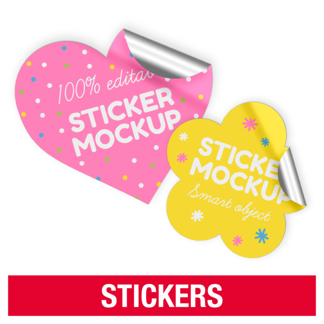 Stickers max 10 x 15 cm