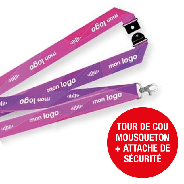 Tours de cou Mousqueton  Attache de Sécurité